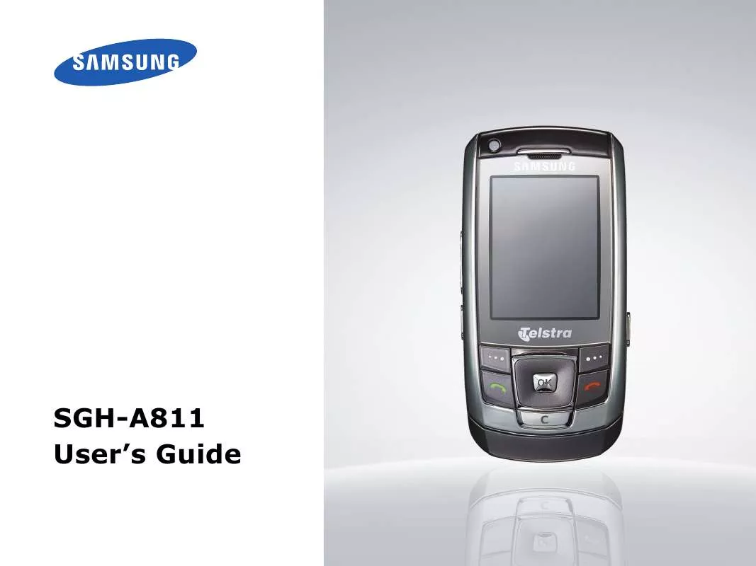 Mode d'emploi SAMSUNG SGH-A811