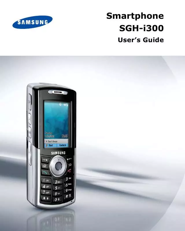 Mode d'emploi SAMSUNG SGH-I300