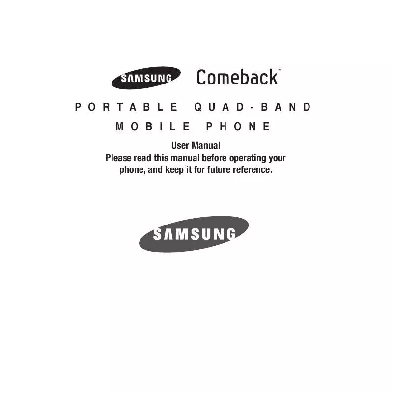 Mode d'emploi SAMSUNG SGH-T559