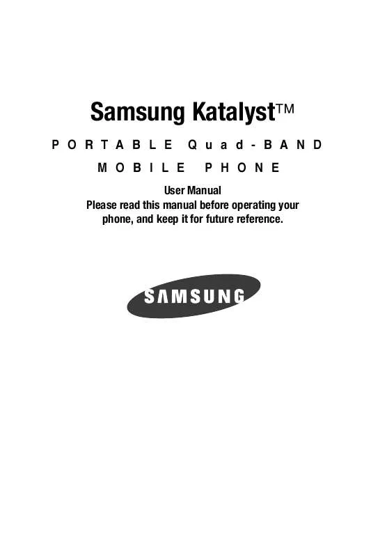 Mode d'emploi SAMSUNG SGH-T739