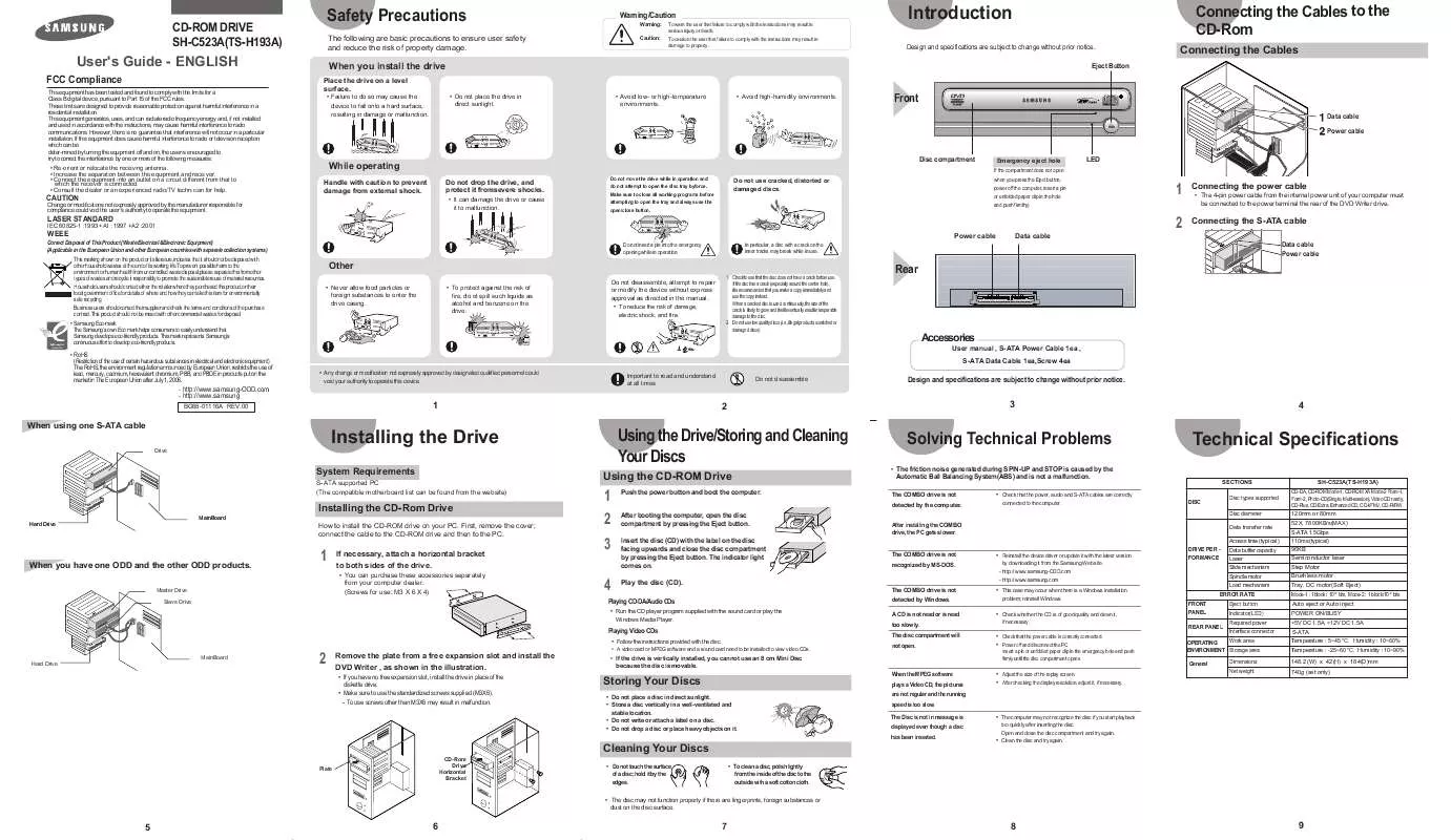 Mode d'emploi SAMSUNG SH-C523A