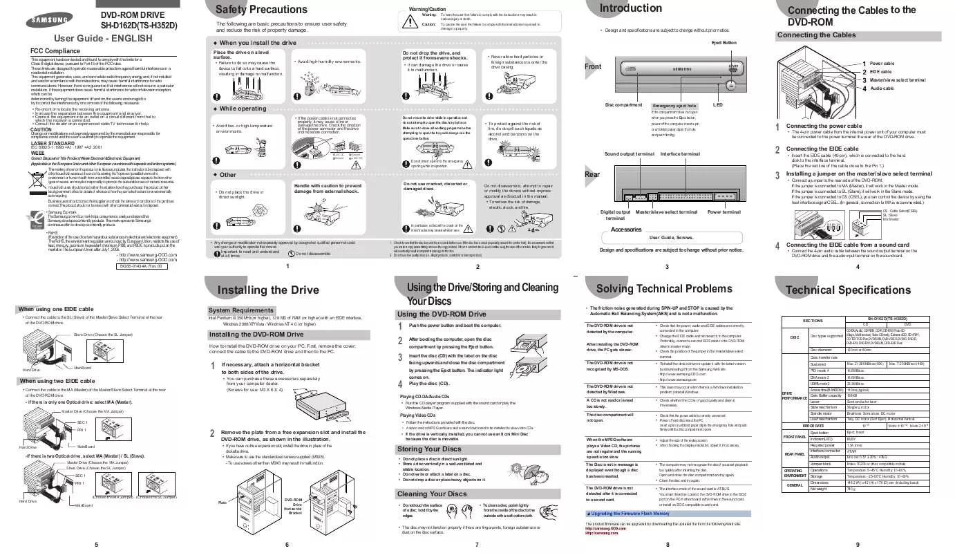 Mode d'emploi SAMSUNG SH-D162D