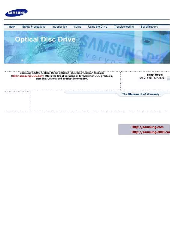 Mode d'emploi SAMSUNG SH-D163B