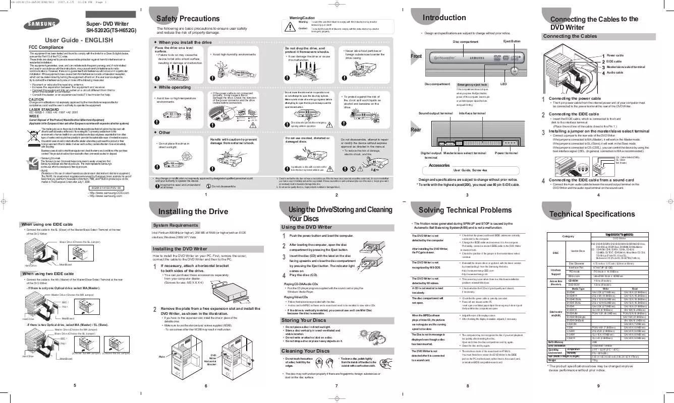 Mode d'emploi SAMSUNG SH-S202G