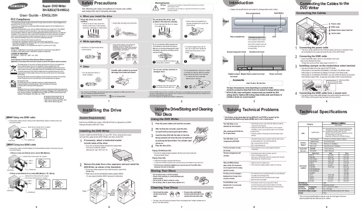 Mode d'emploi SAMSUNG SH-S202J/BEBN