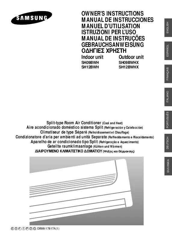 Mode d'emploi SAMSUNG SH-09BWH