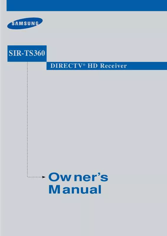 Mode d'emploi SAMSUNG SIR-TS360