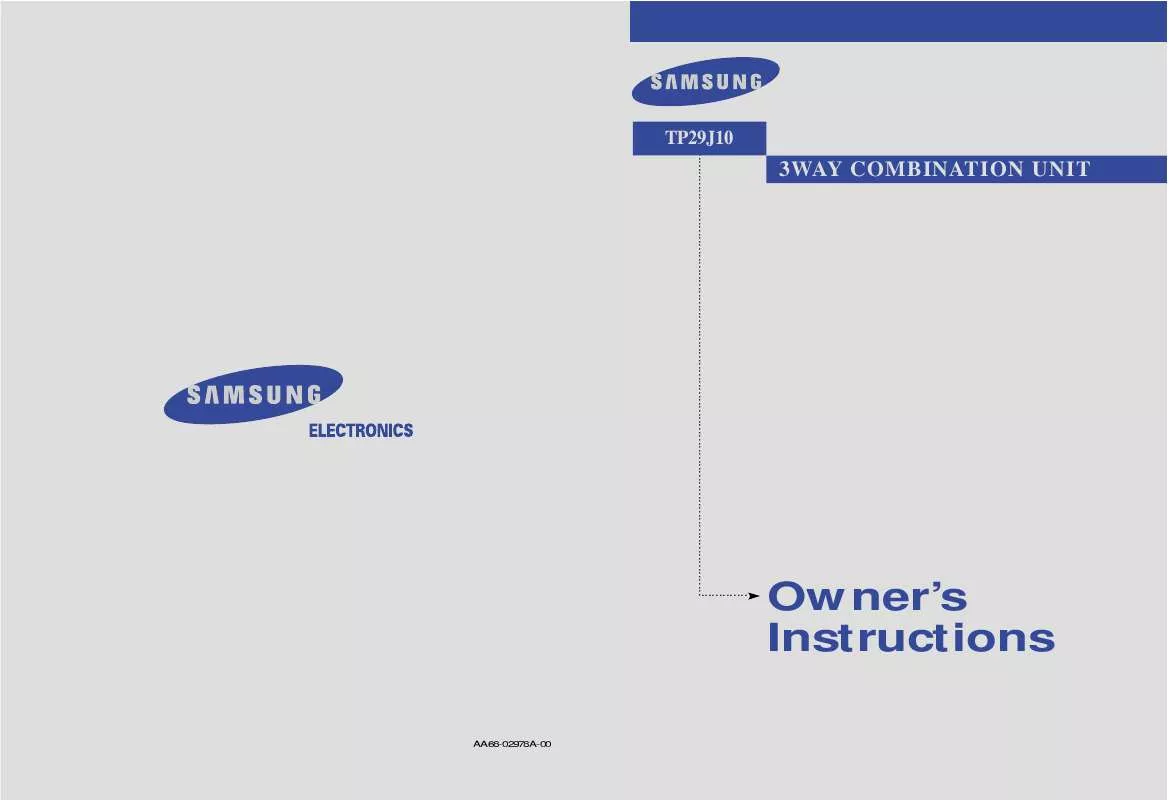 Mode d'emploi SAMSUNG SMT-29J10