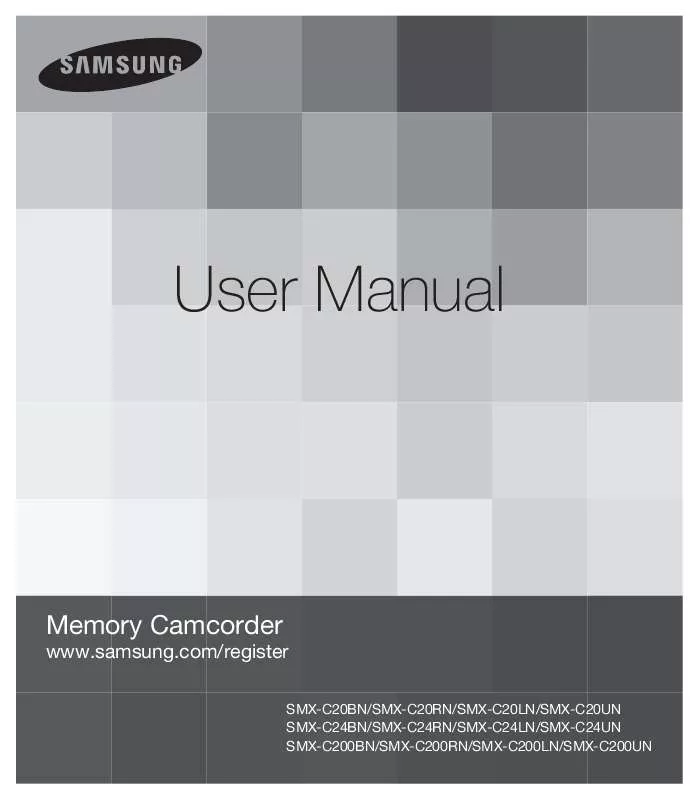 Mode d'emploi SAMSUNG SMX-C200BN