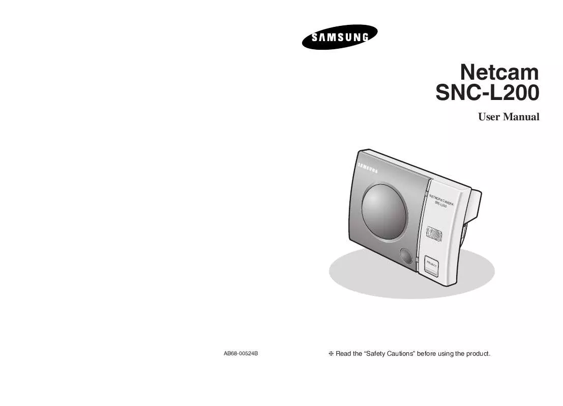 Mode d'emploi SAMSUNG SNC-L200N