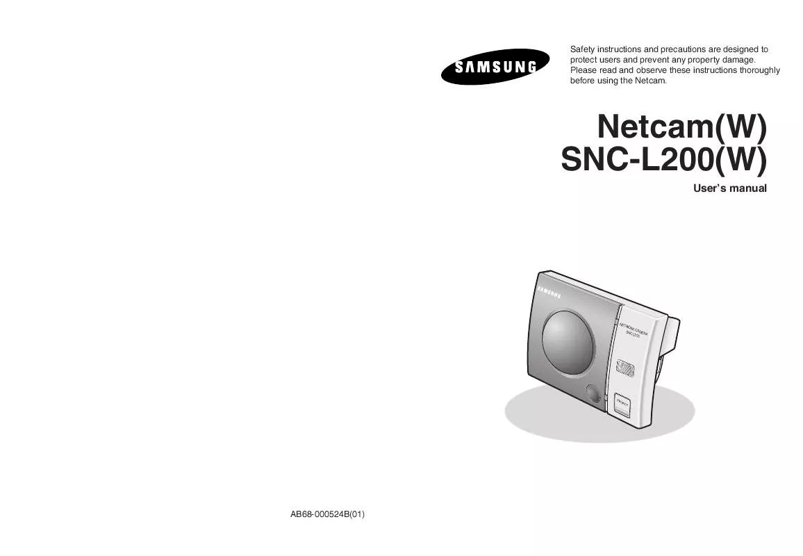 Mode d'emploi SAMSUNG SNC-L200P