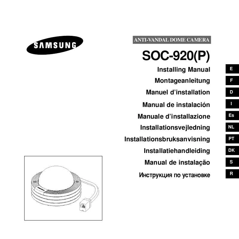 Mode d'emploi SAMSUNG SOC-920P