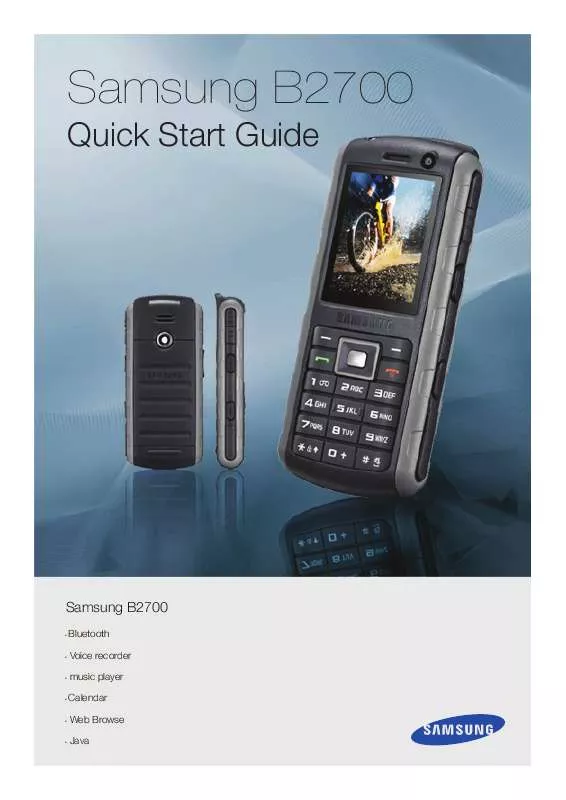 Mode d'emploi SAMSUNG SOLID B2700