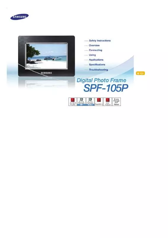 Mode d'emploi SAMSUNG SPF-105P