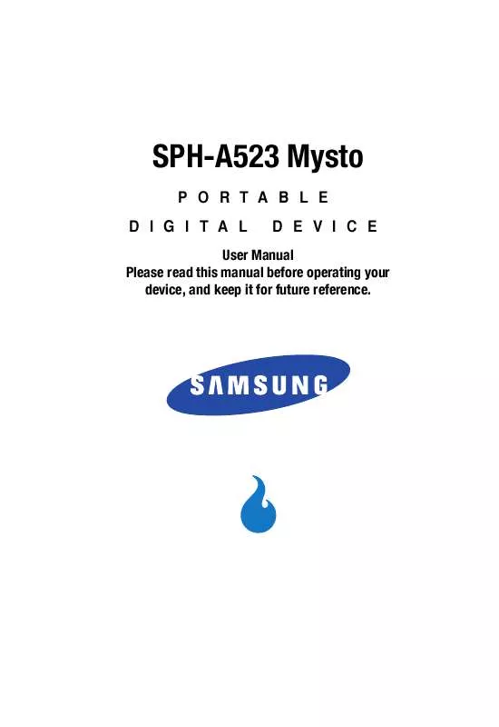 Mode d'emploi SAMSUNG SPH-A523