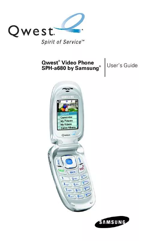 Mode d'emploi SAMSUNG SPH-A680