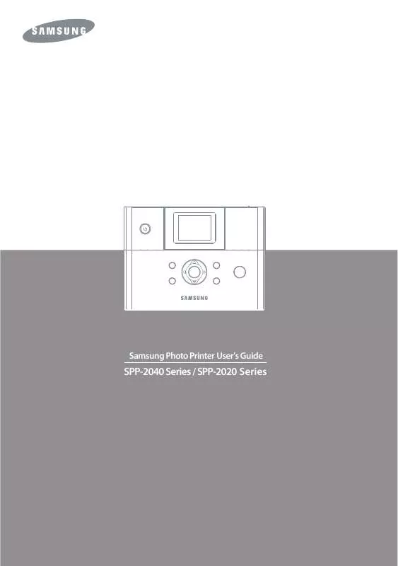 Mode d'emploi SAMSUNG SPP-2040B-XEU