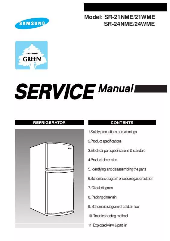 Mode d'emploi SAMSUNG SR-21NMA