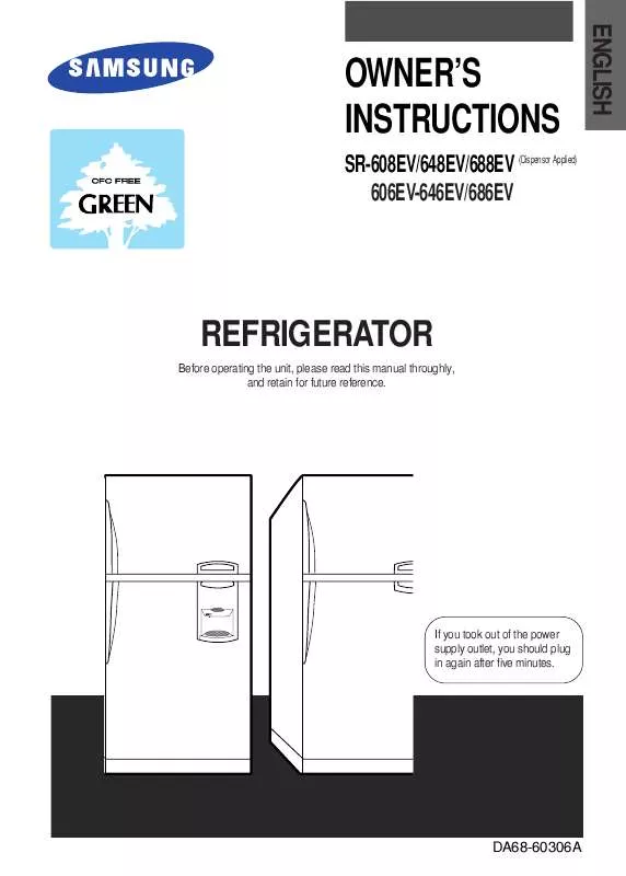 Mode d'emploi SAMSUNG SR-608EVSS