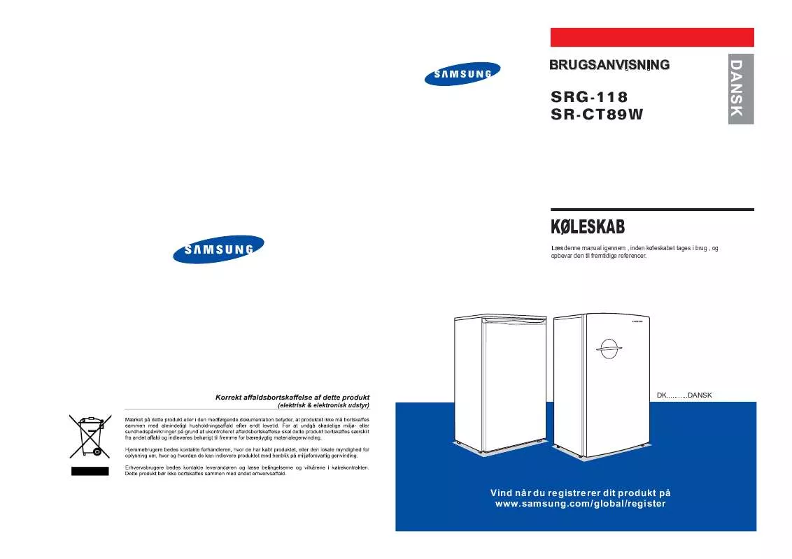 Mode d'emploi SAMSUNG SR-CT89W