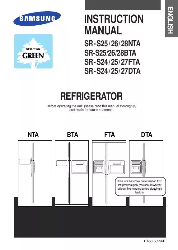 Mode d'emploi SAMSUNG SR-S24DTA