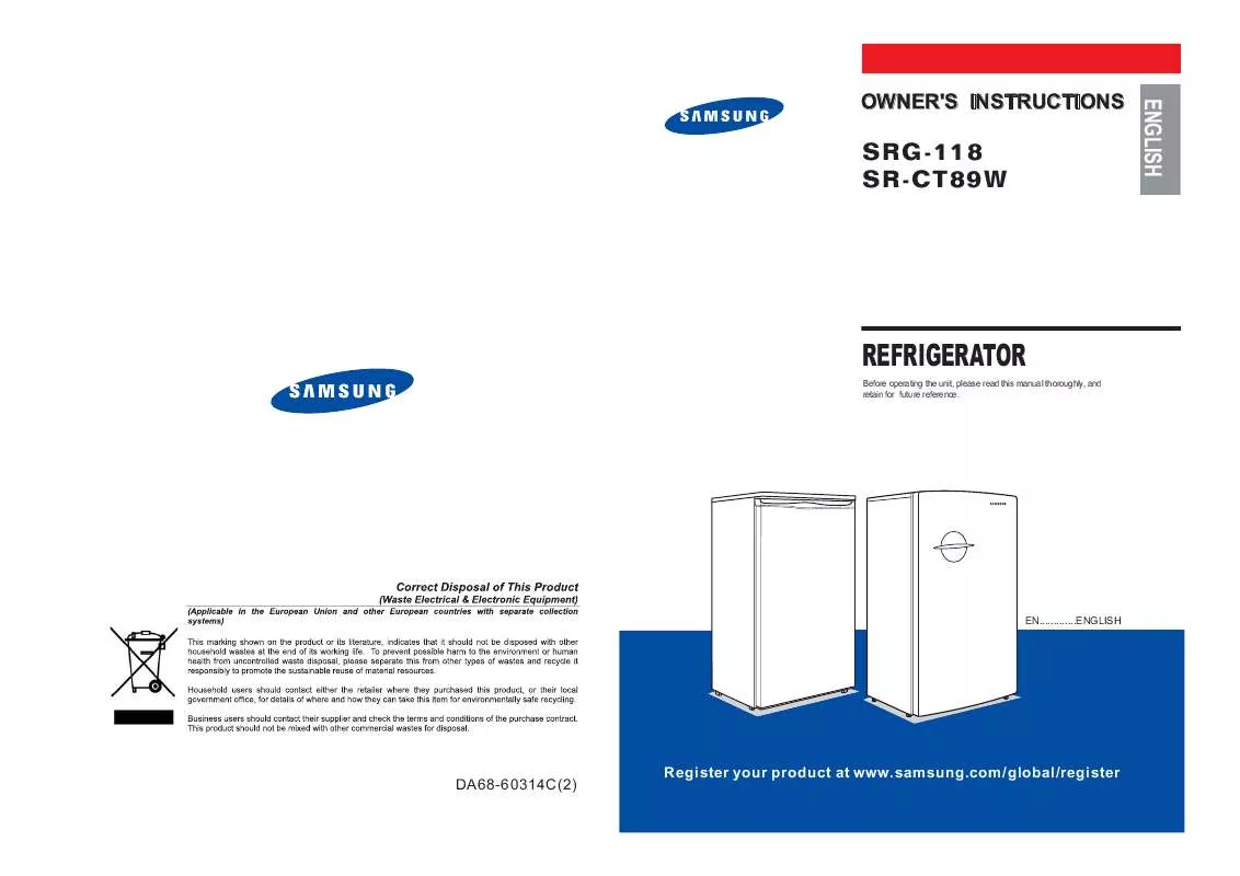 Mode d'emploi SAMSUNG SRG-118