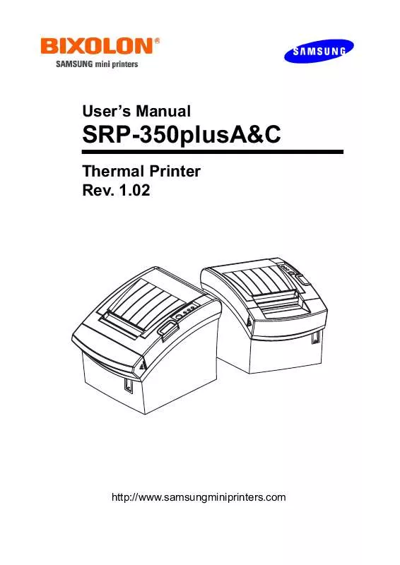 Mode d'emploi SAMSUNG SRP-350 PLUS A AND C