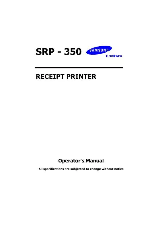 Mode d'emploi SAMSUNG SRP-350