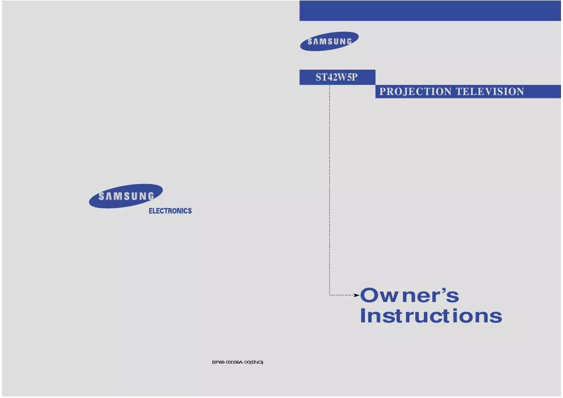 Mode d'emploi SAMSUNG ST42W5P