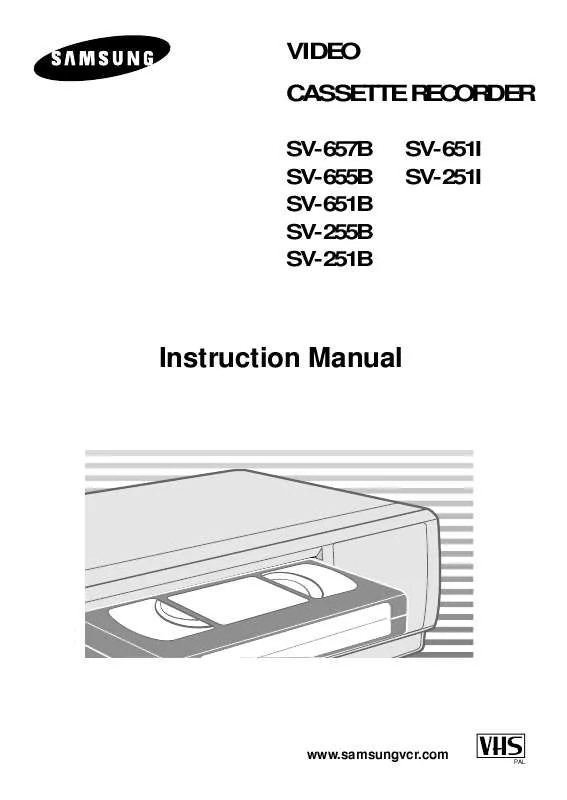 Mode d'emploi SAMSUNG SV-255B