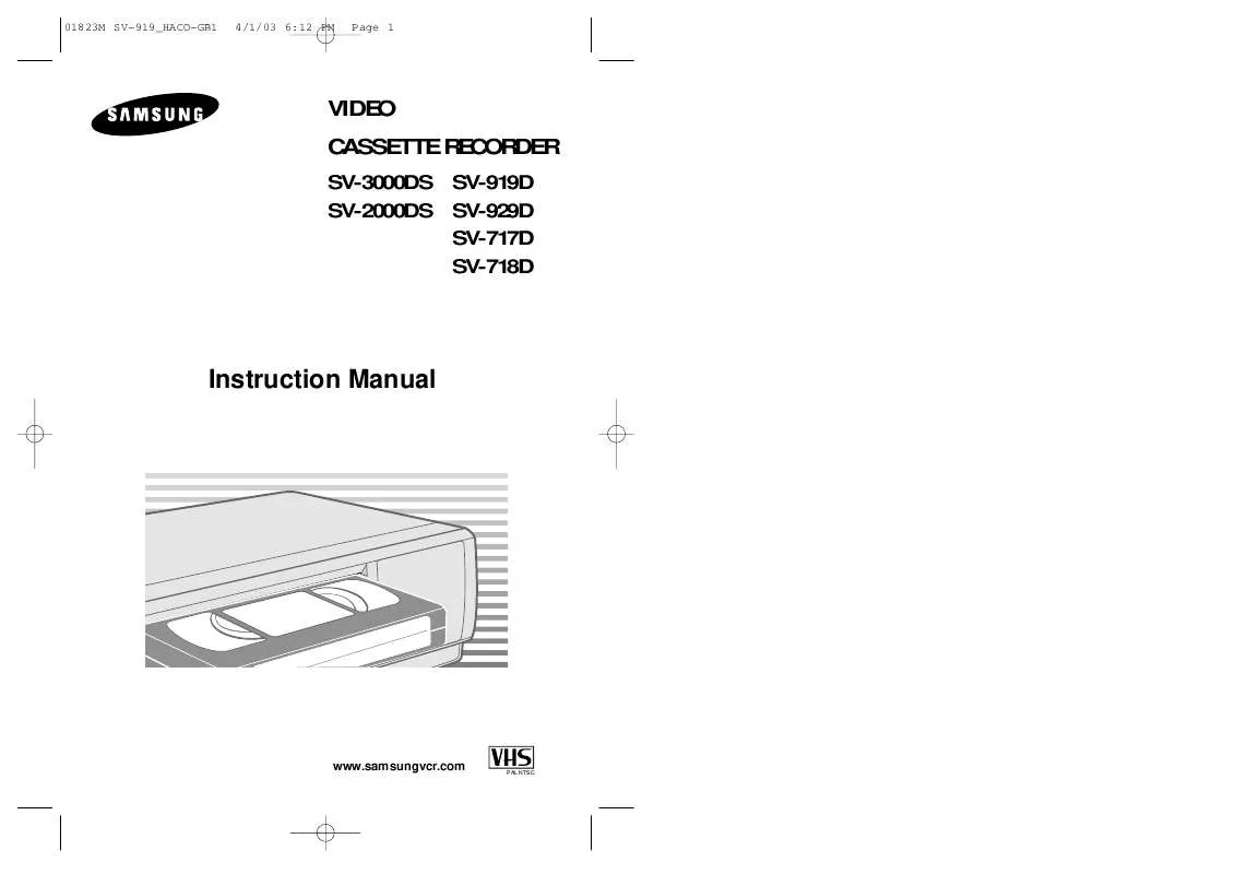 Mode d'emploi SAMSUNG SV-255G