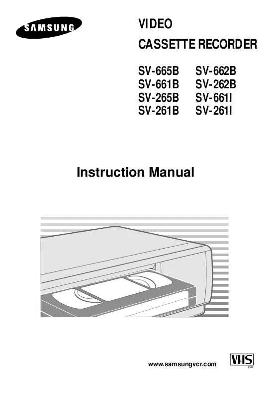 Mode d'emploi SAMSUNG SV-261B