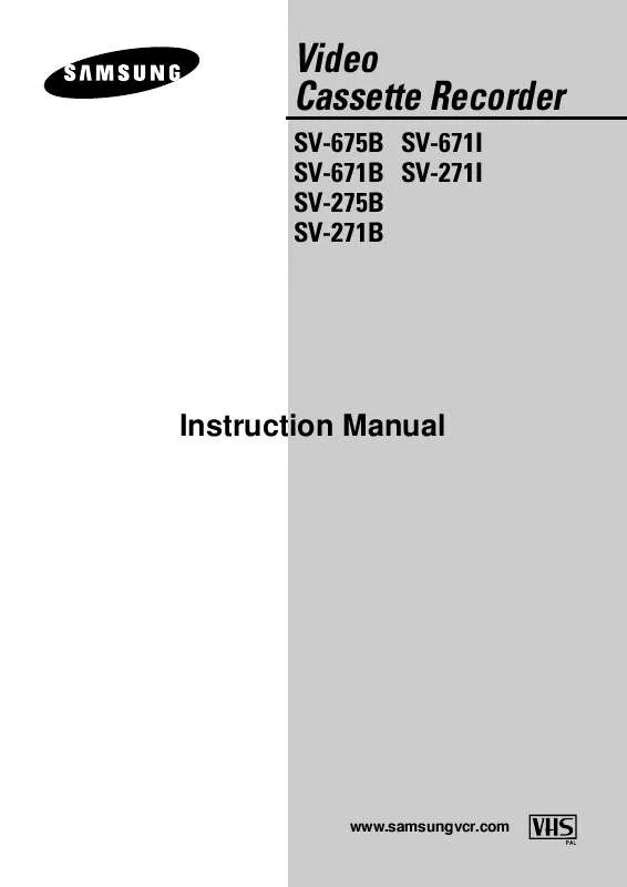 Mode d'emploi SAMSUNG SV-271B