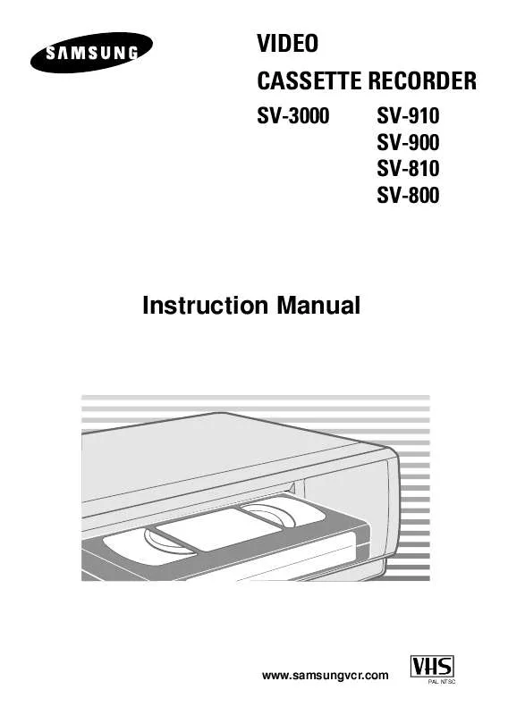 Mode d'emploi SAMSUNG SV-3000