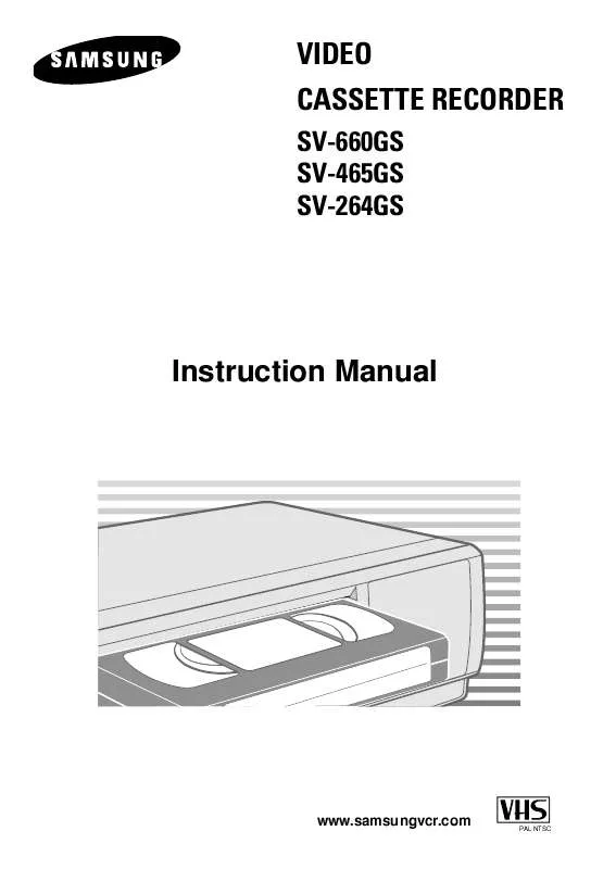 Mode d'emploi SAMSUNG SV-465GS