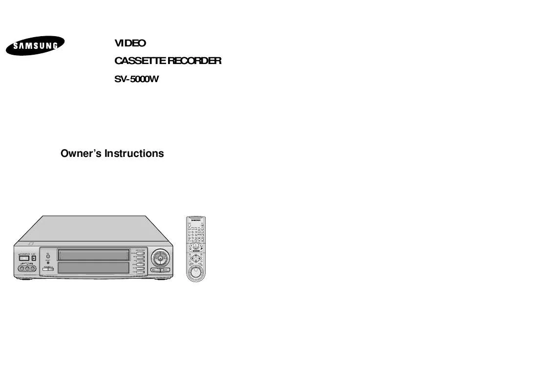 Mode d'emploi SAMSUNG SV-5000W