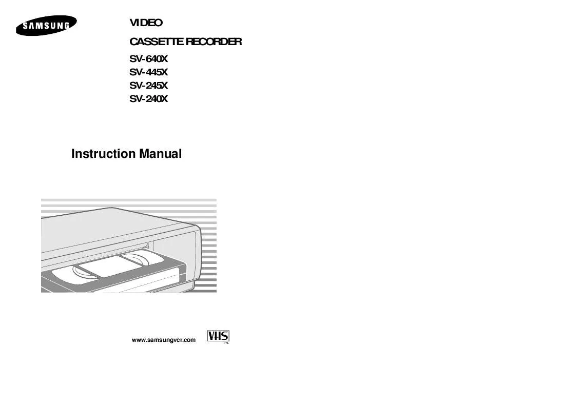 Mode d'emploi SAMSUNG SV-641X/NSI