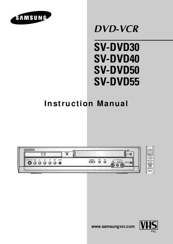 Mode d'emploi SAMSUNG SV-DVD30