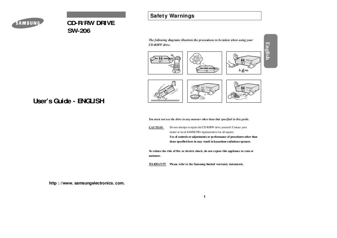 Mode d'emploi SAMSUNG SW-206B