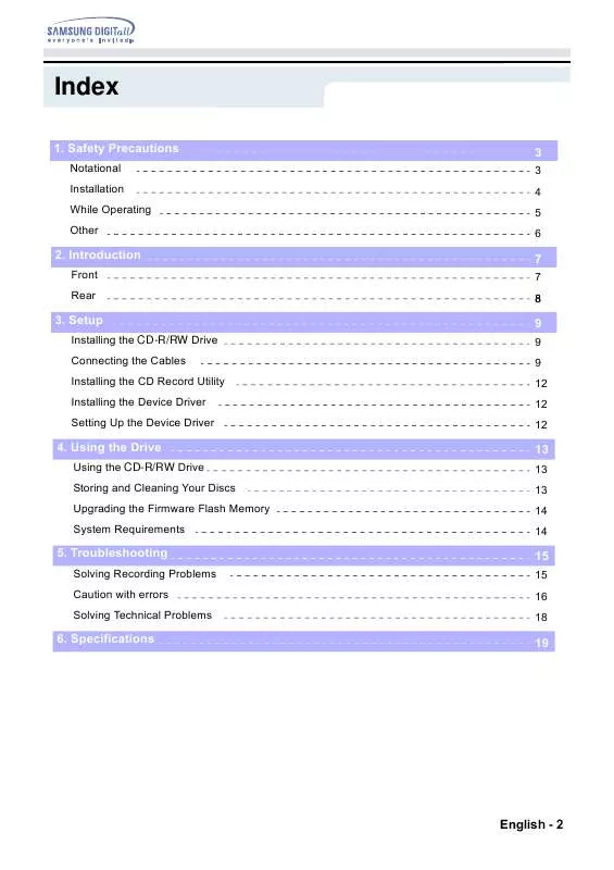 Mode d'emploi SAMSUNG SW-248F