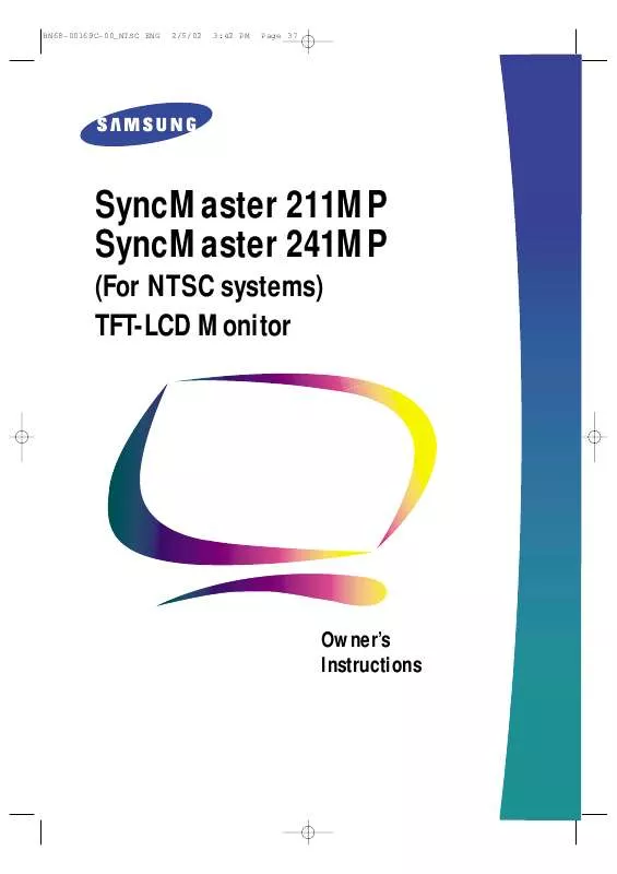 Mode d'emploi SAMSUNG SYNCMASTER 241MP