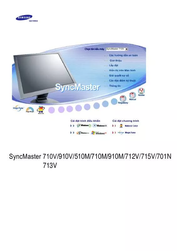 Mode d'emploi SAMSUNG SYNCMASTER 712V