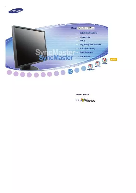 Mode d'emploi SAMSUNG SYNCMASTER 723N HOPEA