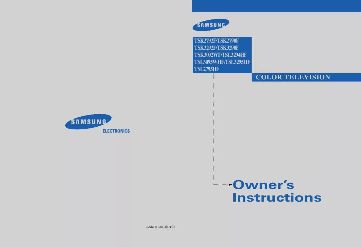 Mode d'emploi SAMSUNG TS-K3092WF