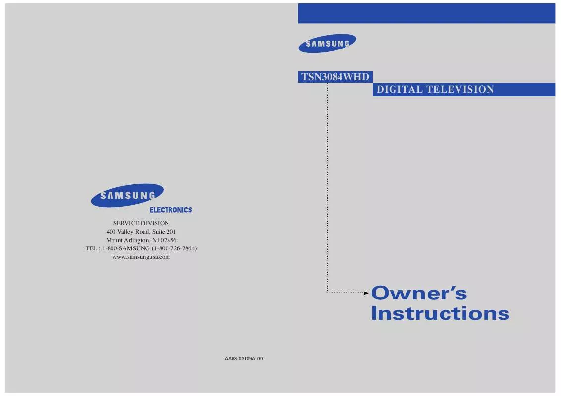 Mode d'emploi SAMSUNG TS-N3084