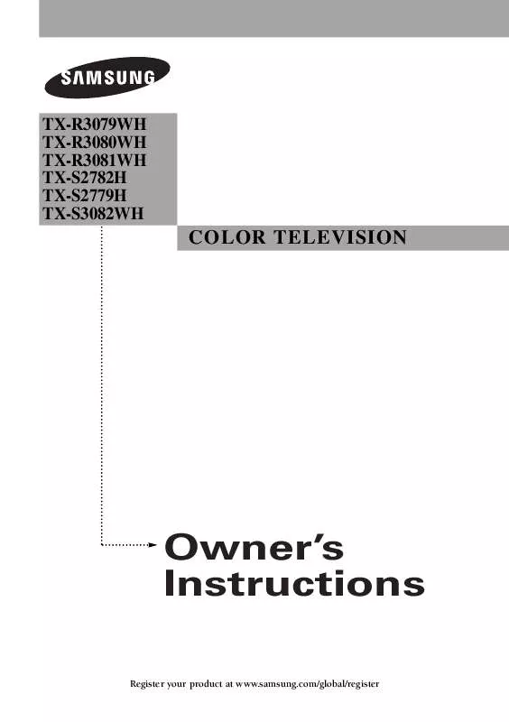 Mode d'emploi SAMSUNG TX-S2779H