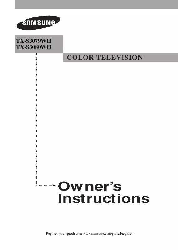 Mode d'emploi SAMSUNG TX-S3079WH