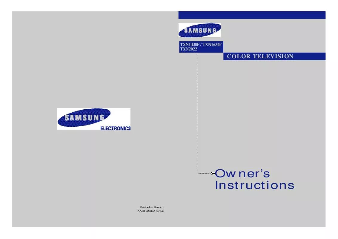 Mode d'emploi SAMSUNG TX-N1634F