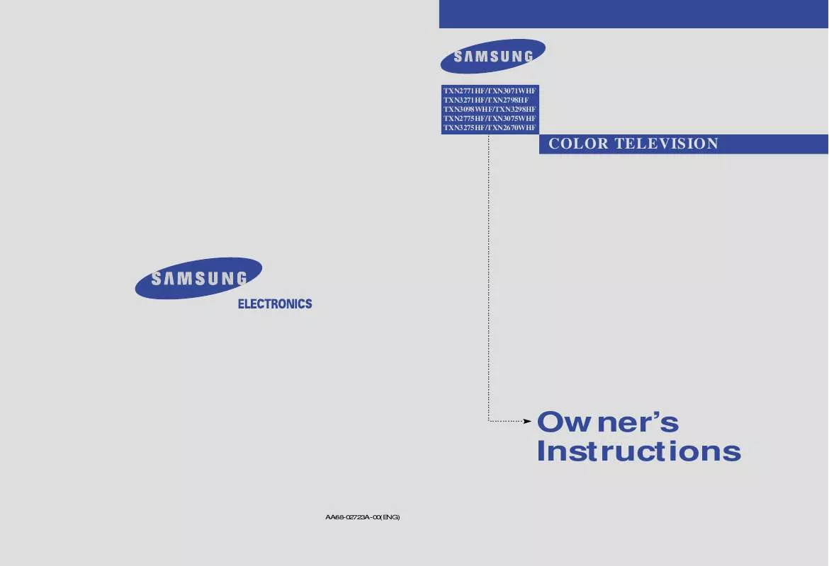 Mode d'emploi SAMSUNG TX-N2670WHF