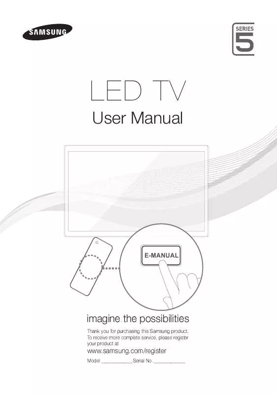 Mode d'emploi SAMSUNG UA27D5000NM